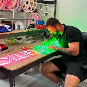 mitchell making a LED neon sign
