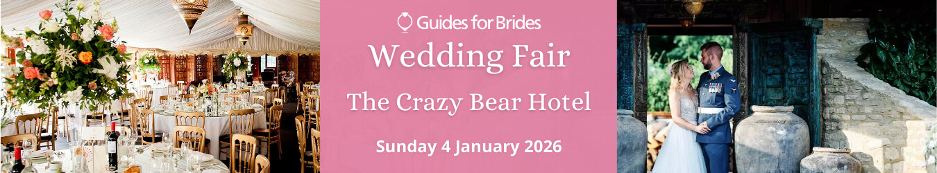 Guides for Brides wedding fair at The Crazy Bear, Sunday 4 January 2026