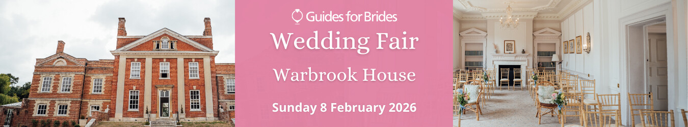 Guides for Brides wedding fair at Warbrook House, Sunday 8th February 2026.