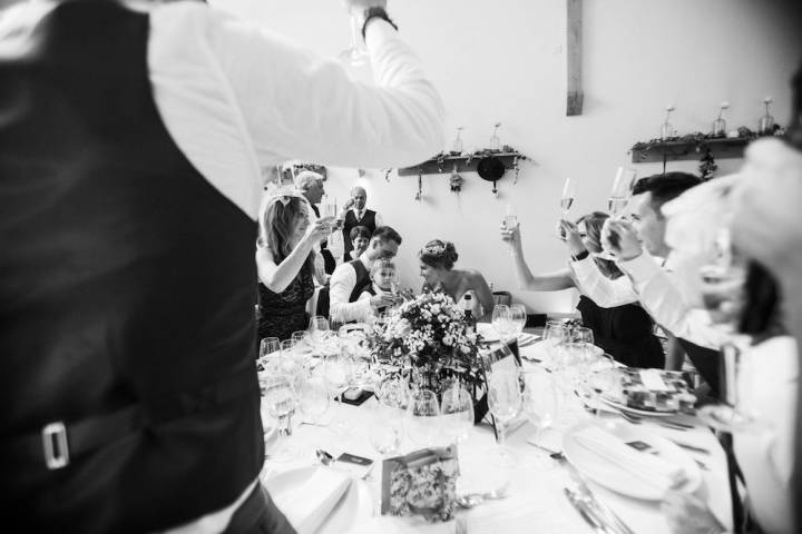 Alex and Chris - Navy and Pink Barn Wedding in Surrey gallery image