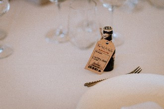 Baileys wedding favours with custom tag