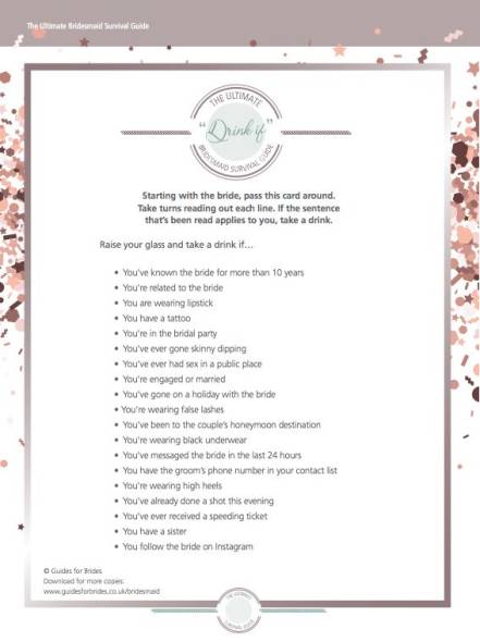FREE Hen Party Games to Print Out and Keep! | Guides for Brides