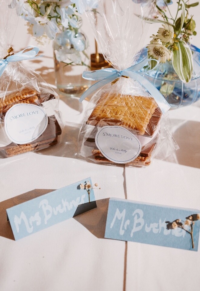 Smores packet wedding favours