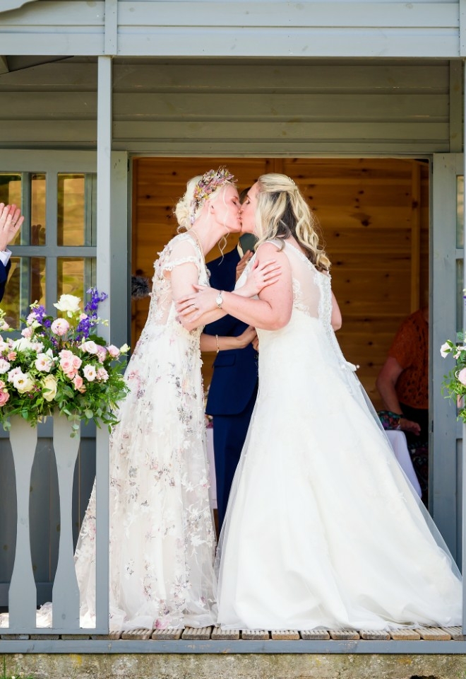 Beccy and Katies wedding ceremony