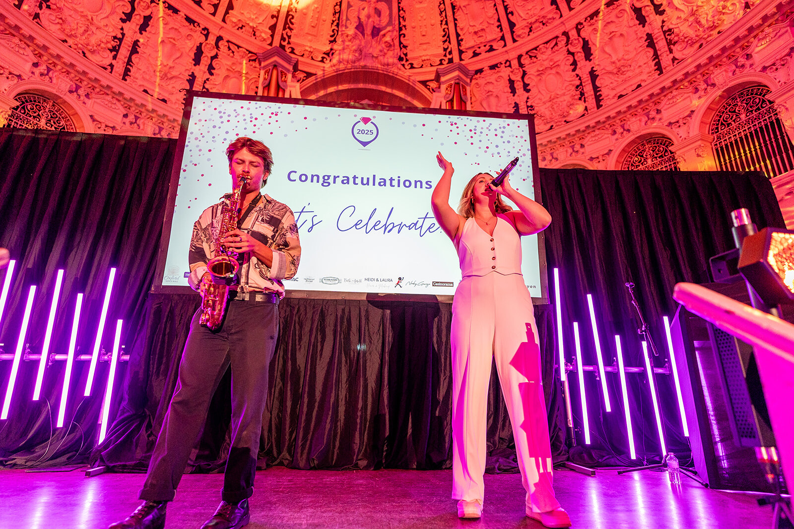 JBMAC performing at the Guides for Brids Customer Service awards 2025