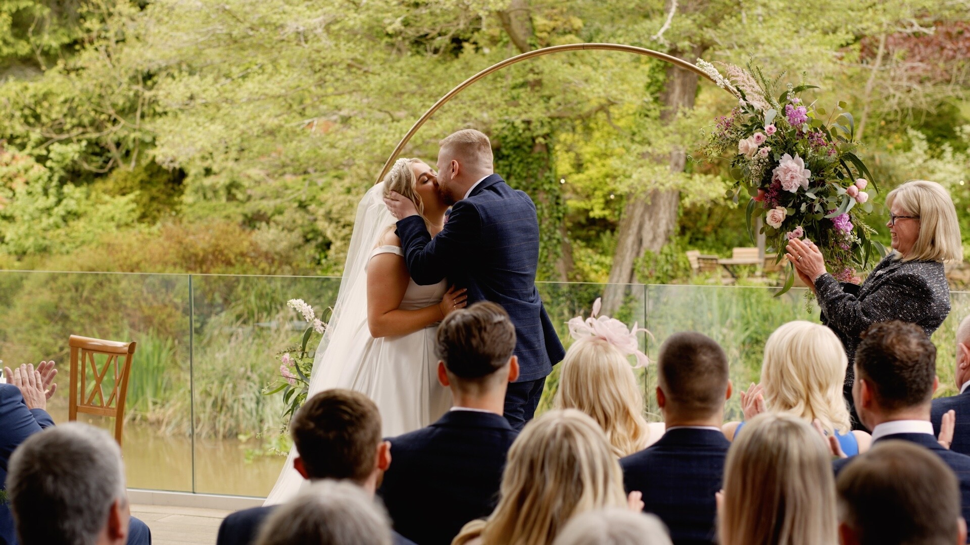 wedding ceremony captured by Alex Green Weddings, Wedding Videographer in Buckinghamshire