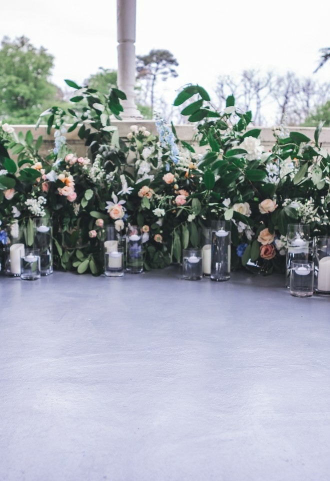 Floral arrangement at Styled shoot at Chateau Vary