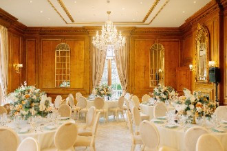 Hedsor House set up for Wedding Breakfast