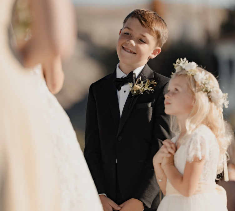 children at wedding