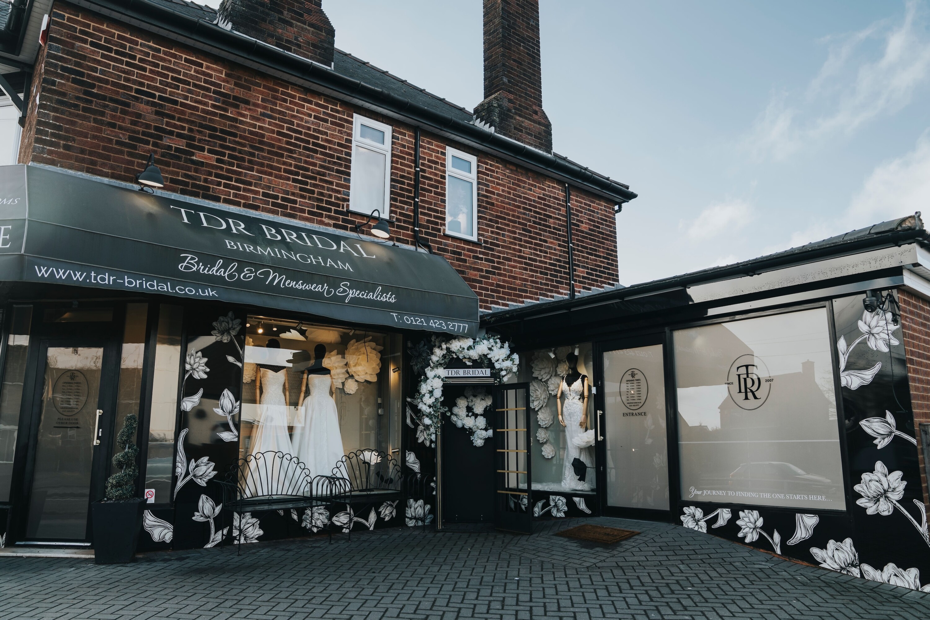 Front of Bridal Boutique TDR BRIDAL in Birmingham