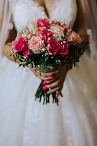 Sophie and Ben - A Cambridgeshire Barn Wedding with a Hot Pink Theme gallery image