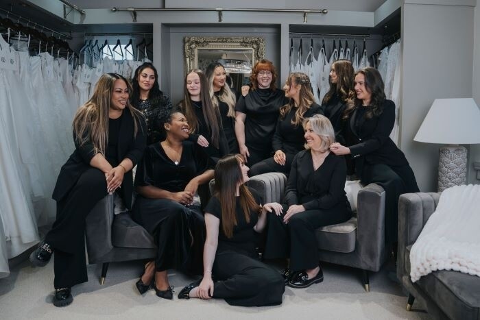 The team of bridal wear specialists at TDR bridal