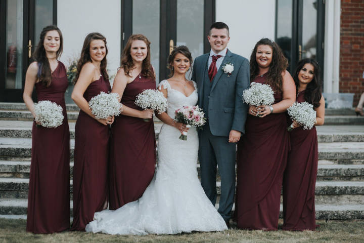 Sophia and Alex - Burgundy and Ivory Golf Club Wedding in Kent gallery image