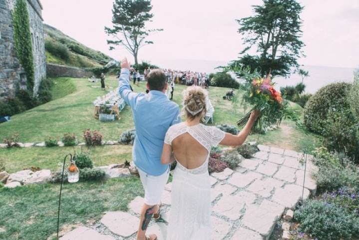 Lisa and Craig - A Boho Wedding by the Beach in Cornwall gallery image