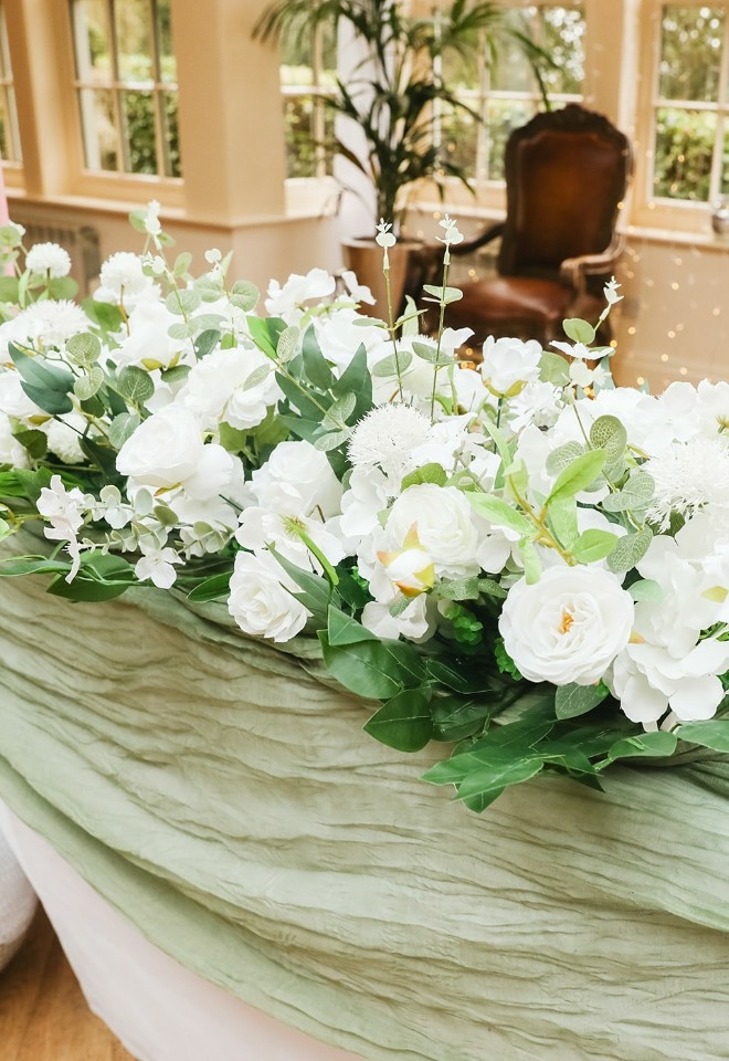 Floral decoration at Mitton Hall