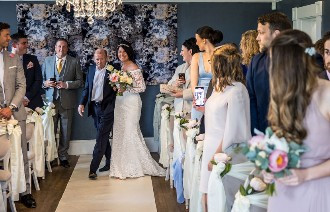 bride walking down the aisle