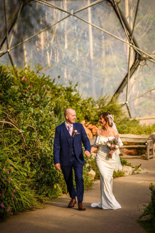 Bernice and Peter - A Rainforest Inspired Wedding At The Eden Project gallery image