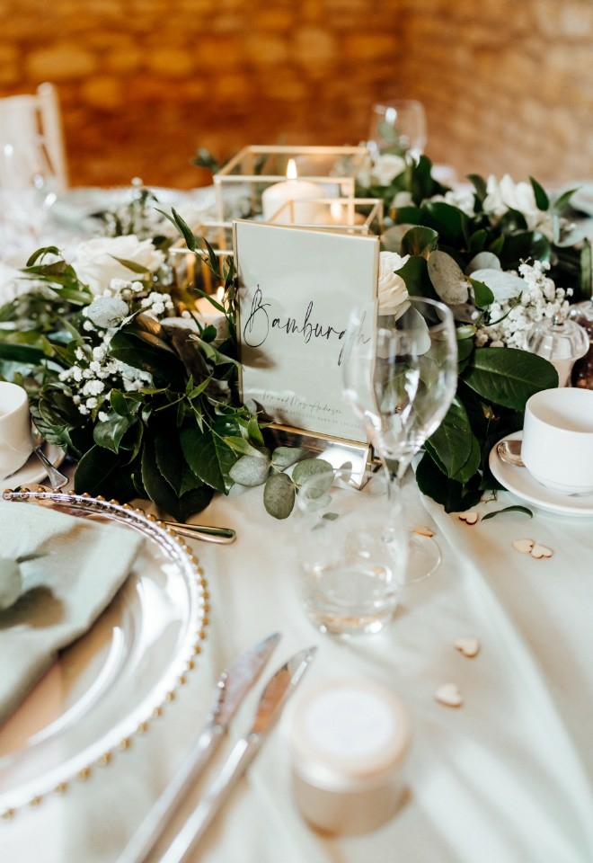 Wedding table centerpiece