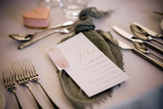 Lapstone Barn Real Wedding Menu Details