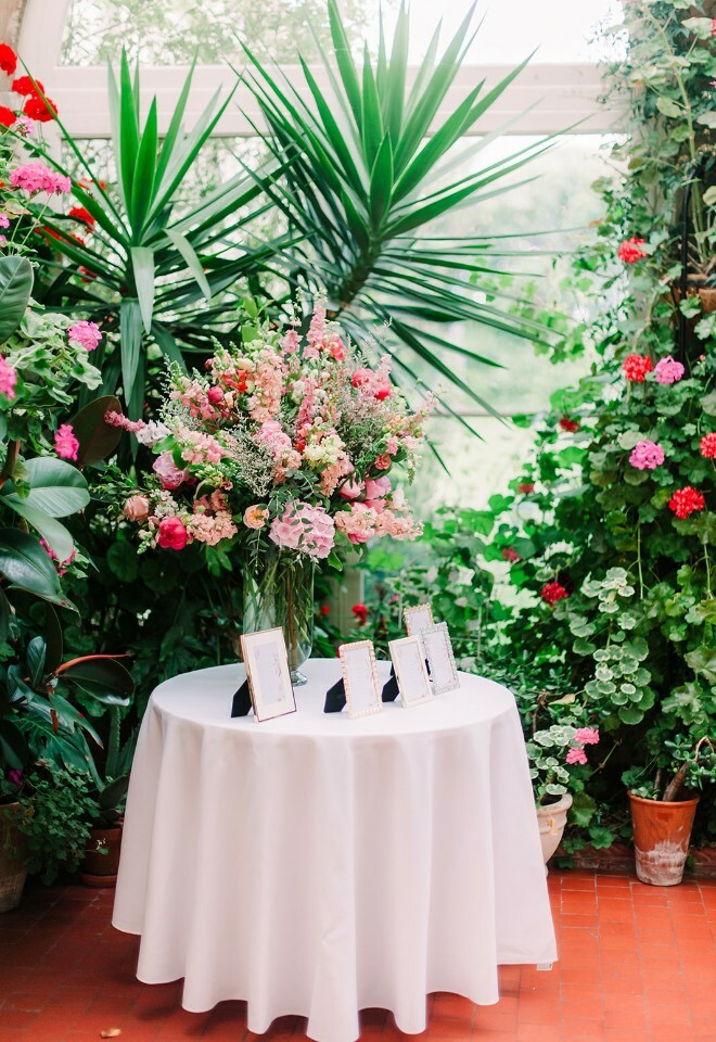Table decor at Clevedon Hall