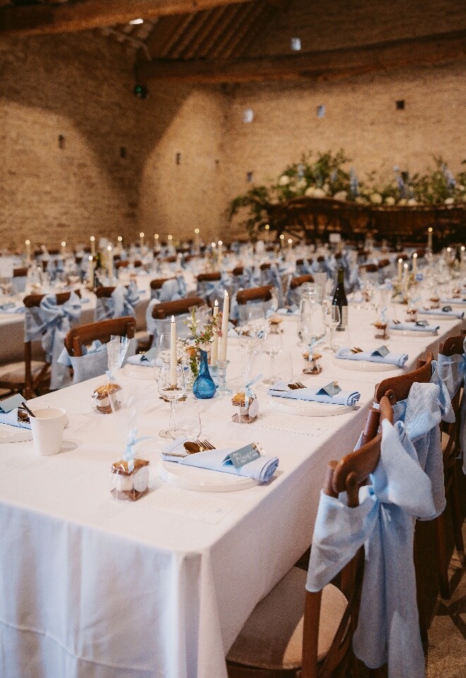 wedding tablescape set up