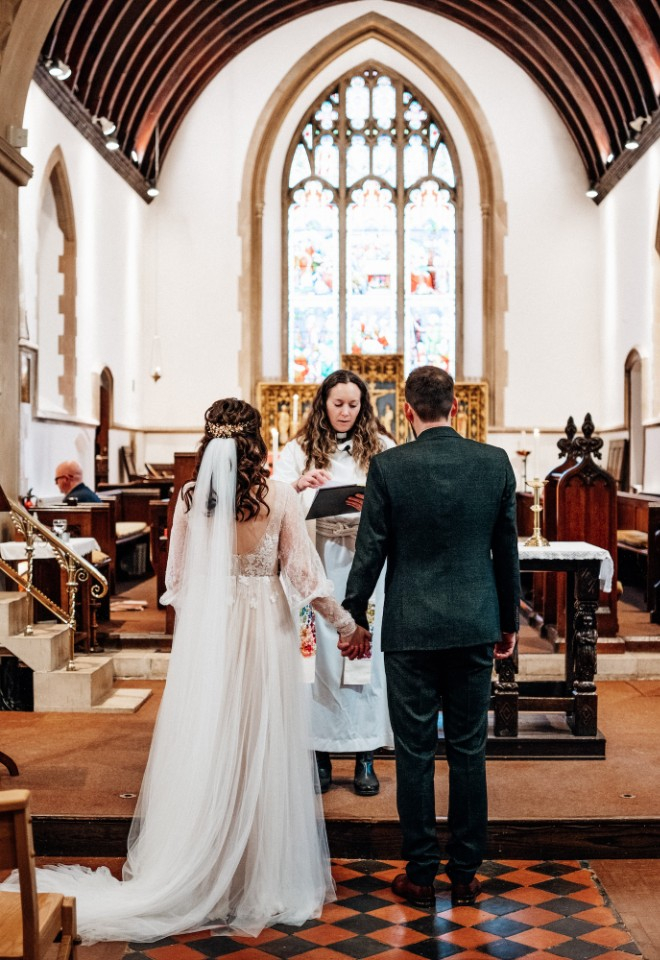The couple getting married in their local church