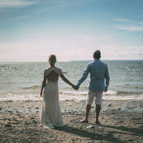 Lisa and Craig - A Boho Wedding by the Beach in Cornwall gallery image