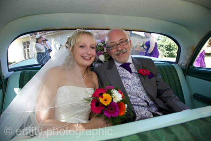 Jess and Kev - Formula 1 Love And Amazing Wedding Transport gallery image
