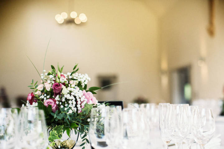 Alex and Chris - Navy and Pink Barn Wedding in Surrey gallery image