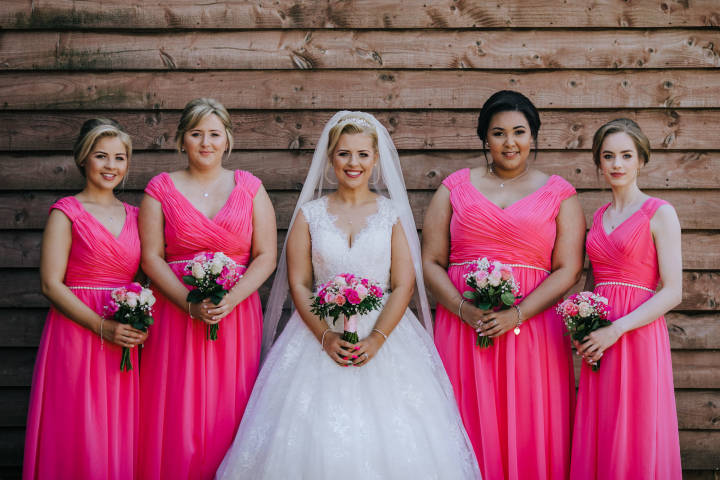 Sophie and Ben - A Cambridgeshire Barn Wedding with a Hot Pink Theme gallery image