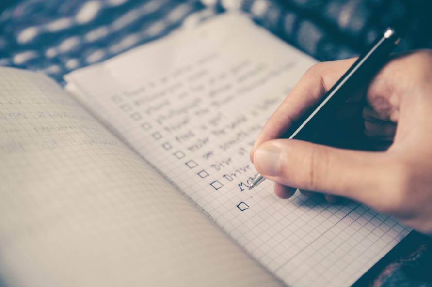 checklist writing