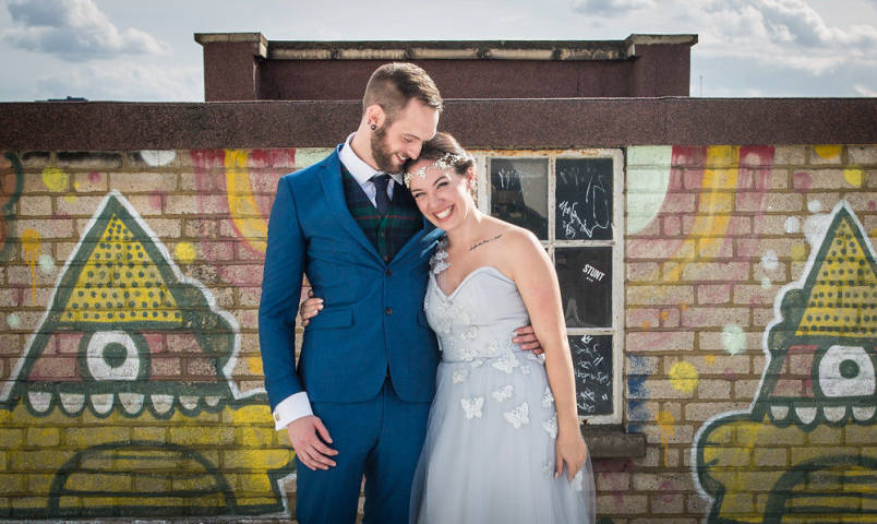 Carly and Kelv - A Quirky East London Wedding with Hog Roast gallery image
