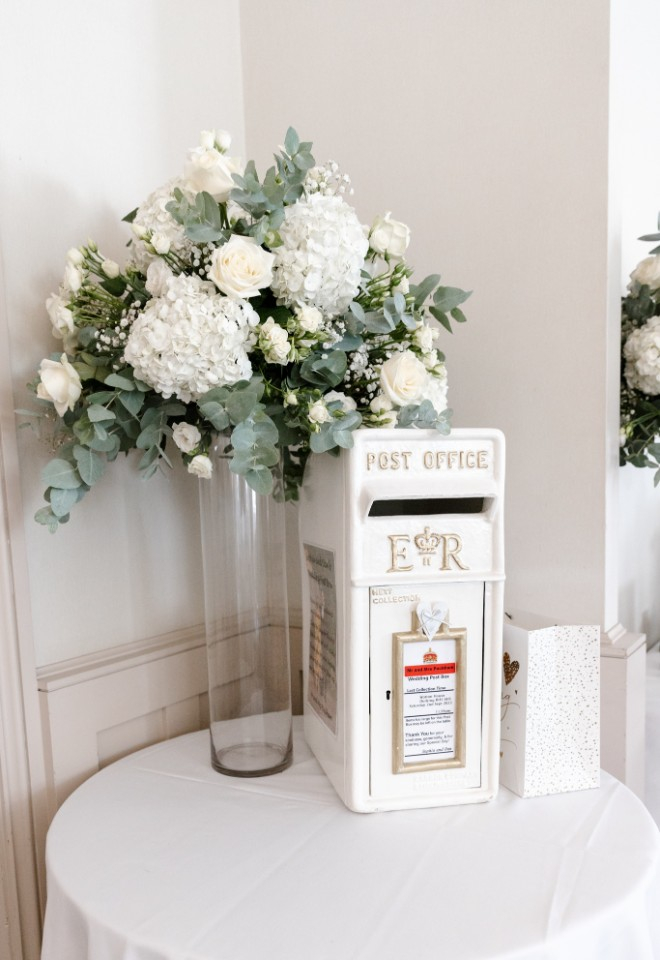 Card box with flowers