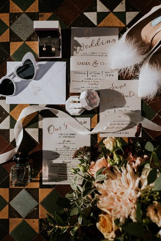 real weddings morden hall stationary