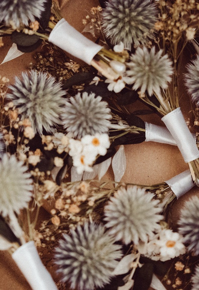 Flowers from Etsy at wedding at Copdock Hall Suffolk