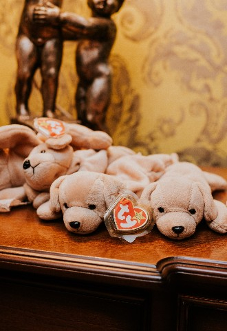 Dog ty teddys at Hedsor House wedding in Buckinghamshire