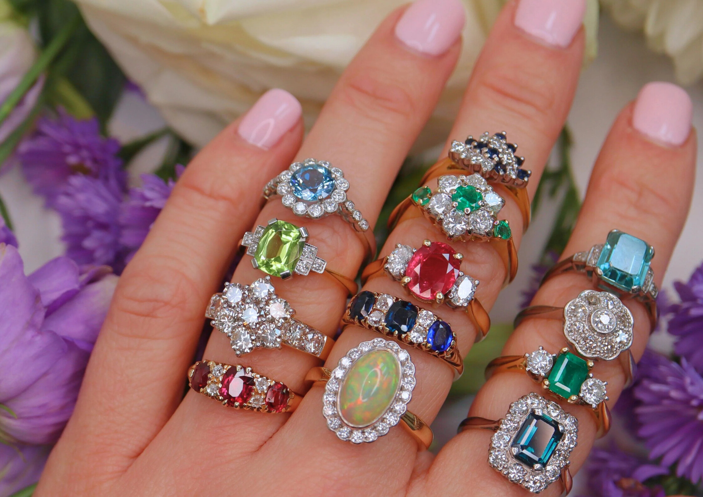 Gemstone Engagement Rings