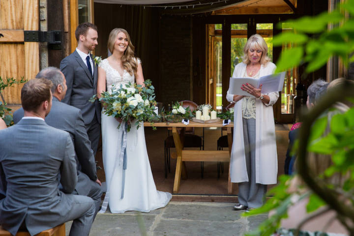 Kat and Andy - An Autumn Outdoor Wedding in Oxfordshire Barn gallery image