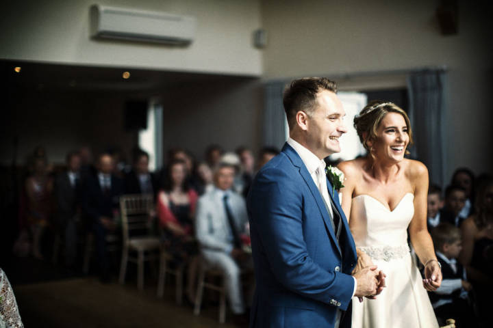 Alex and Chris - Navy and Pink Barn Wedding in Surrey gallery image