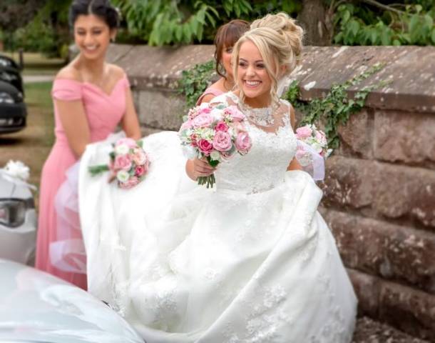 Hayley and David - A Pink Fairytale Church Wedding in Cheshire gallery image