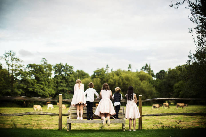 Alex and Chris - Navy and Pink Barn Wedding in Surrey gallery image