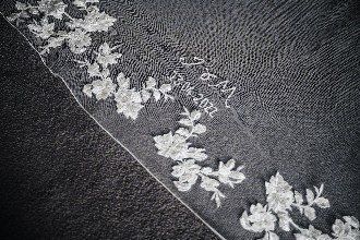 Personalised Embroidered Veil for Wedding