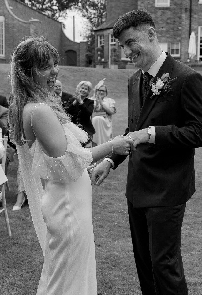 Bride and Groom and their wedding ceremony