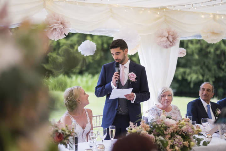 Stephanie and Alex - Lakeside Marquee Wedding in Oxfordshire gallery image