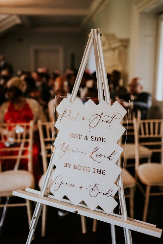 real weddings morden hall sign