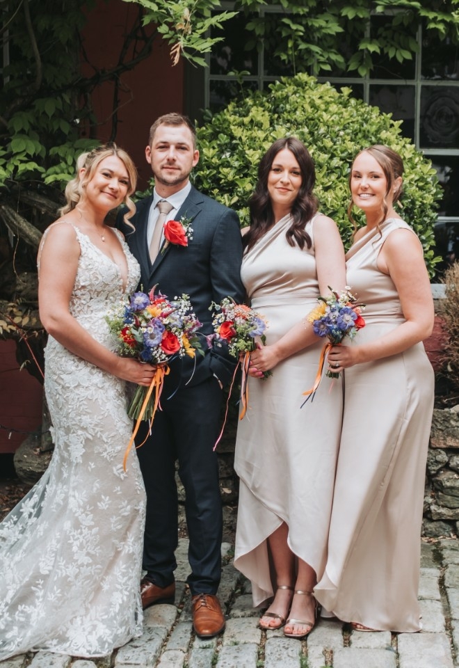 Rosie and Kyle with Rosies best friend and sister