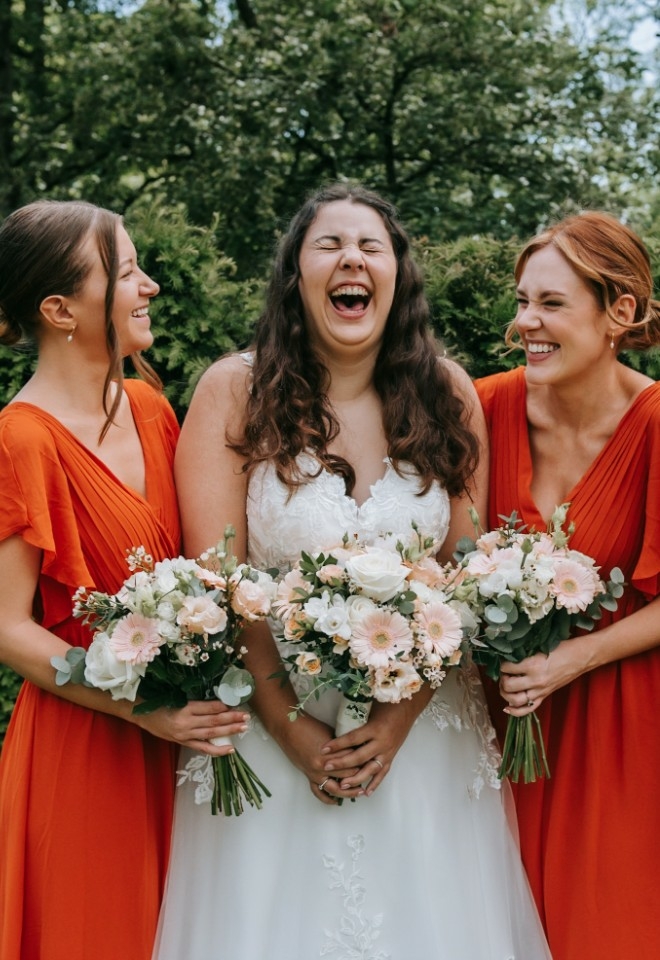 Bridal party at Port Lympne Wedding Venue in Kent 