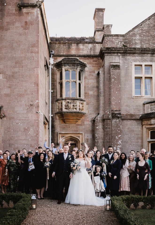 group photo in front of st audries
