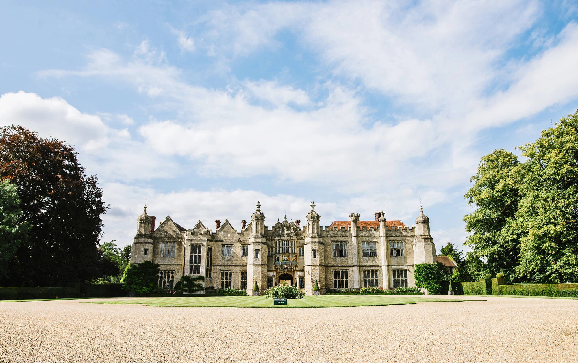 Suffolk stately home wedding venue, Hengrave Hall