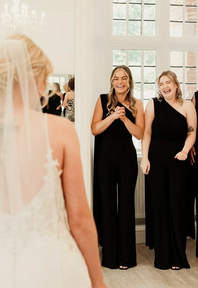 Chloe with her bridesmaids